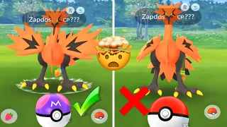 Galarian Zapdos With or Without Master Ball in Pokemon go.