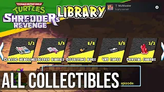 All Collectibles - All Locations - Teenage Mutant Ninja Turtles Shredder's Revenge