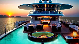 Disco Sunset: Ocean Boat with Jacuzzi Fireplace & Pool