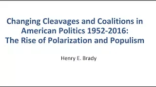 The Rise of Polarization and Populism