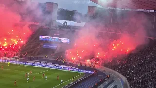 Hertha BSC - 1FC Union Berlin Stadtderby  09.04.2022 Pyro 1:4