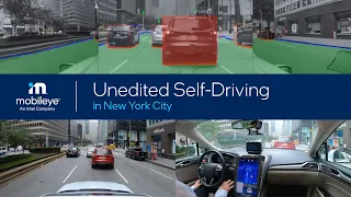 Unedited Mobileye Autonomous Vehicle Ride in New York
