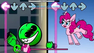 FNF Geometry Dash 2.2 vs My Little Pony ALL PHASES Sings Ejected | Fire In The Hole FNF Mods