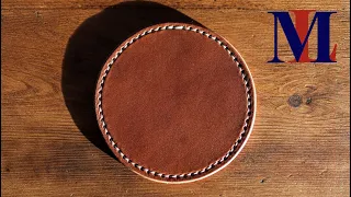 Making a Luxury Leather Coaster - ASMR
