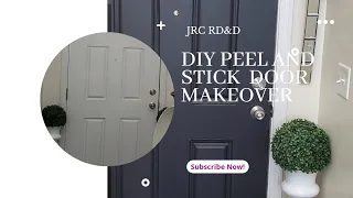 DIY PEEL AND STICK DOOR MAKEOVER