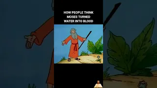 Moses Turns Water into Blood #shorts #bible #christianity