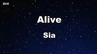 Alive - Sia Karaoke 【No Guide Melody】 Instrumental