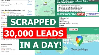 Easy Google Maps Scraper | Got 30,000 B2B Leads from Google Maps TODAY!