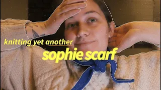 knitting the sophie scarf for 30 minutes // NO TALKING
