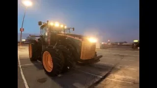 Setting up for the 2018 National Farm Machinery Show in Louisville Kentucky