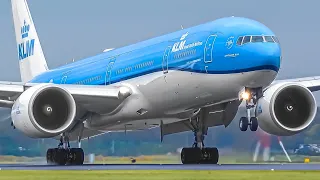 30 LANDINGS in 23 MINUTES | 777 A330 747 A350 | Amsterdam Schiphol Airport Plane Spotting