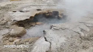 Stunning Hot Springs in Black Sand Basin, Yellowstone National Park, Wyoming, USA, 2022