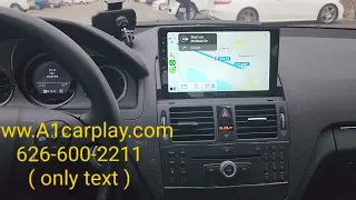 2010 Mercedes Benz c300 upgrade retrofit installation Apple CarPlay touch screen & Backup camera