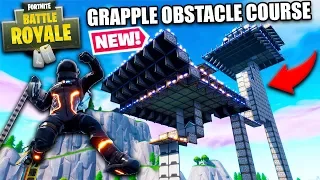 Fortnite IMPOSSIBLE Grappling Hook Obstacle Course! Epic Fortnite Creative Maps W/ Papa Jake