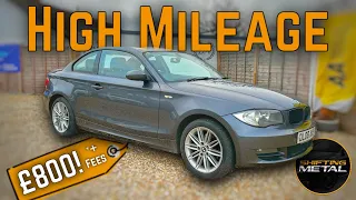 I bought this high mileage BMW 120d Coupe for £800 at a car auction!