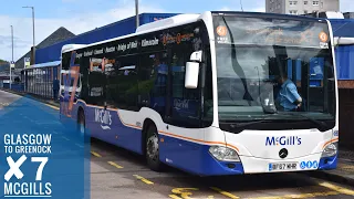 McGill’s Scotland West X7 Clydeflyer (Glasgow to Greenock) Route Timelapse