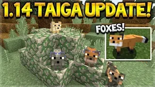 Minecraft 1.14 Taiga Biome Update - NEW Berries, Campfires & Foxes Mob!