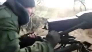 Ополченцы ДНР работают с АГС в зоне АТО  У