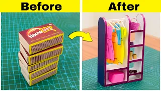 Diy Mini clothes organiser from matchbox || How to make mini organiser from matchbox