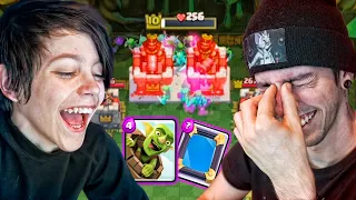 2VS2 TROLL CON THIAGO EN CLASH ROYALE | Robleis