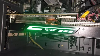 Видеокарта GTX 1080 Ti palit Jet Stream тест в фурмарке