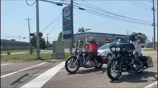 FIRST TIME EVER RIDING A HARLEY WITH MY DAD! *ALMOST BROKE IT*