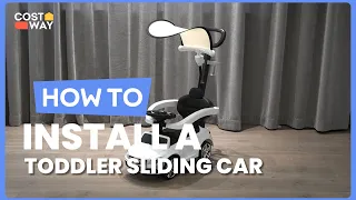How to Install the 3-in-1 Mercedes Benz Ride-on Toddler Sliding Car | TY327957 #costway #howto