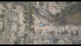 Drone footage of fire damage in Santa Rosa | Los Angeles Times