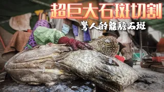 超幸運! 直擊巨大石斑魚驚人的切割技巧! 阿嬤級職人殺魚功夫大公開。Amazing giant grouper fish cutting skills. #market #seafood