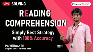 Reading Comprehension | Simply best strategy with 100% Accuracy|IBPS|SSC|All Exams. | Veranda Race