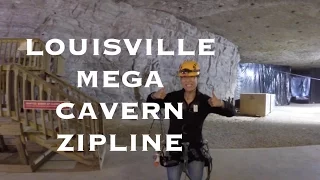 There’s An Underground Zip Line in Louisville Kentucky!!! Mega Cavern Louisville