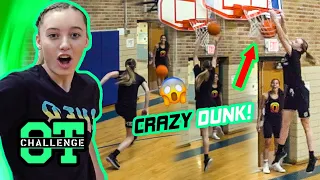 Paige Bueckers DUNKS In Overtime Challenge! Gets SHOCKED By Azzi Fudd & Claps Back At Kyree Walker!