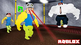 Gözümden Lazer Çıkıyor!! Noob Adamlar Artık Çok Güçlü - Panda ile Roblox Mega Noob Simulator