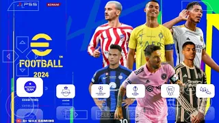 eFOOTBALL PES 2024 PPSSPP PS5 Camera English Commentary New Kits 23/24 & Full Transfers HD Graphics