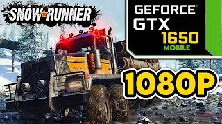 SnowRunner || GTX 1650 + i5 9300H Performance Test || 1080p Ultra Settings Benchmark