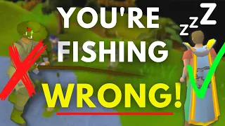 OSRS - Most Efficient Fishing Guide - AFK 1 To 99 -  Hidden Strategy - EASY AFK PET
