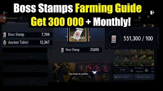 Black Desert Mobile Boss Stamps Farming :How To Get 300 000 + Monthly