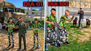 SOBREVIVI 100 DIAS COMO UM SOLDADO DO EXERCITO no GTA 5 MODS