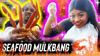 SEAFOOD BOIL MULKBANG PICNIC  -  GET TO KNOW US Q & A VLOG