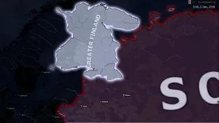 Greater Finland VS Soviet Union | Hoi4 Timelapse