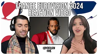 France | Eurovision 2024 Reaction | Slimane - Mon Amour | Eurovision Hub