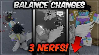 YBA Balance Changes Update, 3 NERFS! [ Your Bizarre Adventure ]