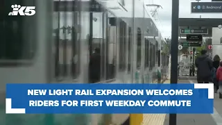 New light rail line opens up for first weekday commute