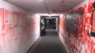 Walking the players tunnel at "Marakana" Stadium in Belgrade before the eternal derby!