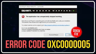 How to Fix Call of Duty Warzone Error Code 0xC0000005 ? [UPDATED]