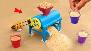 diy tractor mini feed processing machine science project | @sanocreator