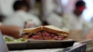 Behind the Pastrami Counter at Katz's Deli