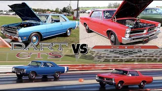 1969 Dart GTS 340 vs 1965 GTO - PURE STOCK DRAG RACE (best of 3)