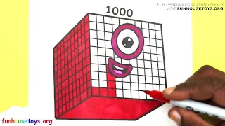 New Numberblocks 1 to 1000 Fun House Toys NumberBlocks 200, 300, Learn To Count Fun Coloring