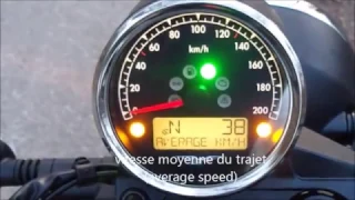 MOTO GUZZI v7 III Stone, digital lcd display